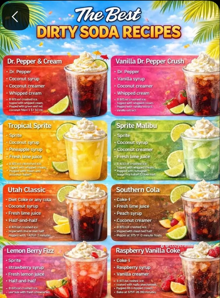 Dirty Soda Bar Drinks